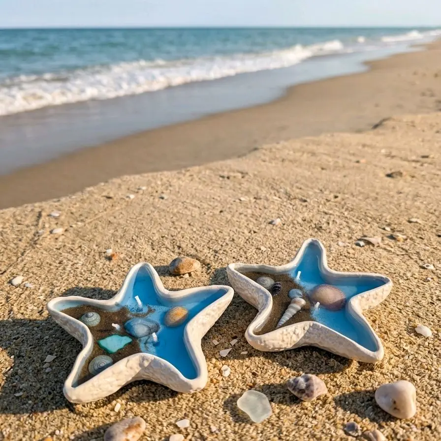 Starfish candle