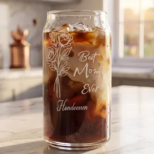 Personalized Can Glass Set of 20, UV Laser Engraved Can Glass