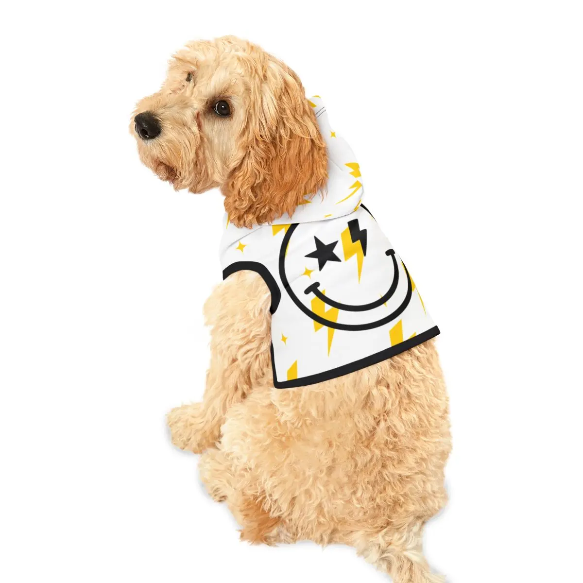 Dog or Cat Pet Hoodie - Smiley Face Personalized Animal Clothing Sweater Hoodie Puppy Hoodie