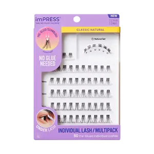 imPRESS Falsies Pre-Glued Individual Lashes Multipack - Classic Natural