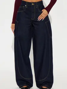 Make A Scene Wide Leg Jeans - Dark Denim