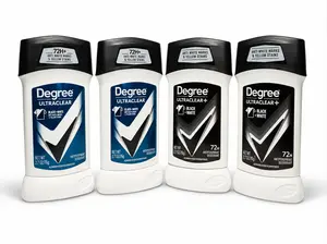 Degree UltraClear + UltraClear+ Antiperspirant Deodorant 4 Pack – Black & White Protection, 72H Odor Control, 2.7 oz Each (Mixed Pack)