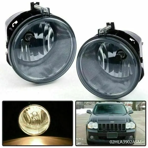 CROSSDESIGN Fog Light Lamp Fit For 2005-2010 Chrysler 300 Aspen Dodge Dakota Durango Jeep, Car Light, Driving Light