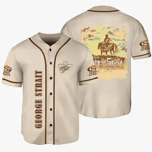 [Music Country Jersey] - Amarillo By Morning Baseballs Jersey - George Strait Baseballs Jersey - Baseballs Jersey  - Gift for Friends
