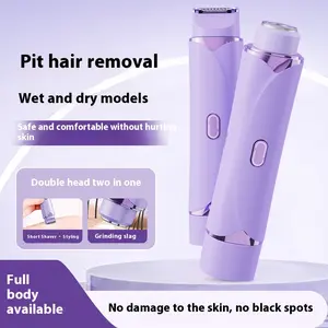 Efficient two-in-one electric epilator for women – built-in trimmer, perfect for face and body hair removal