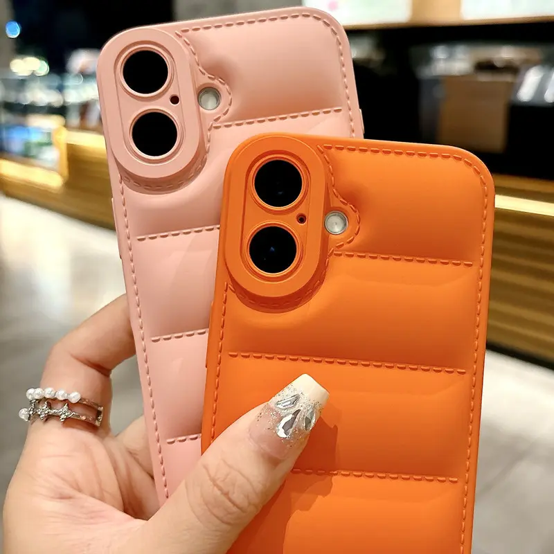 Luxury Liquid Down Jacket iPhone Case with Hand Strap | Oil Coated Protective Cover for iPhone 16 15 14 13 12 11 XR 7 8 Luxury Liquid Down Jacket iPhone Case with Hand Strap | Oil Coated Protective Cover for iPhone 16 15 14 13 12 11 XR 7 8