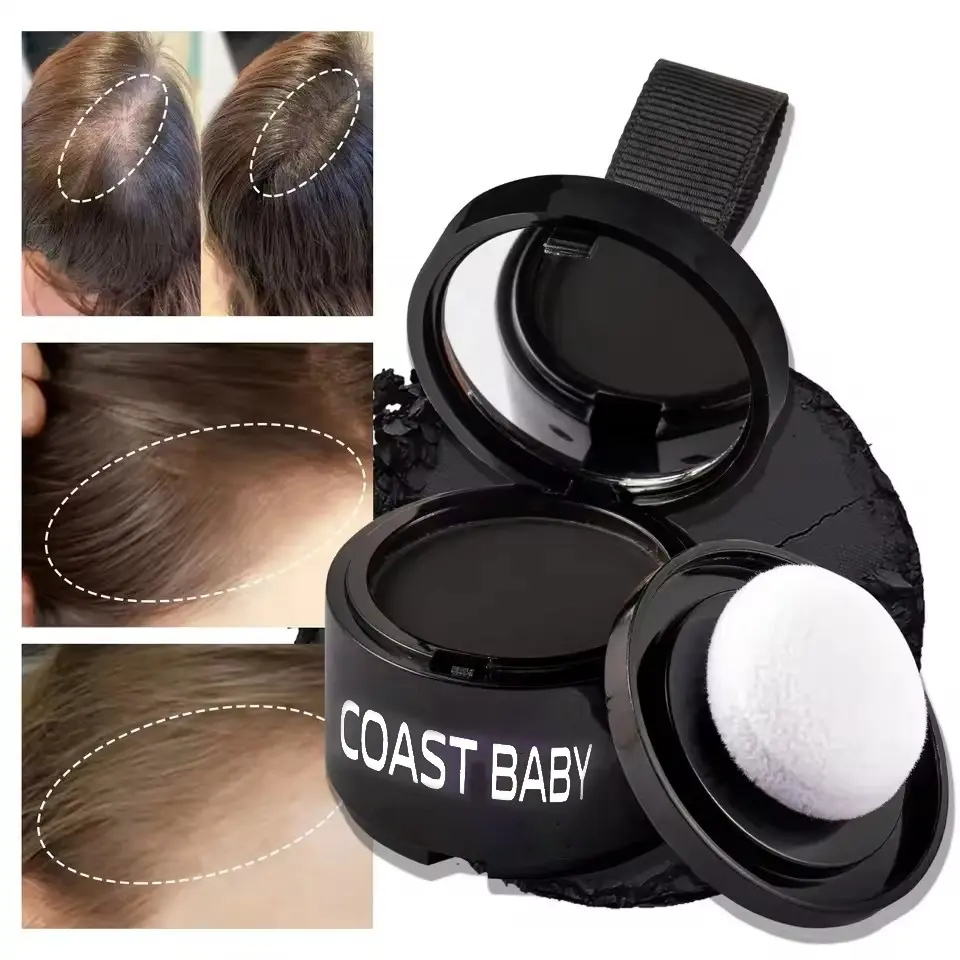 Lightweight Hairline Powder, Hair Styling Powder, Silky Texture Non-Heavy, Fills Parts & Boosts Root Volume, Light Nude Finish