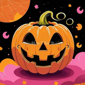 Pink pumpkin Decorative Wreath sign Aluminium 10x10 Inches Heat Pressed for Durability and Longevity Ideal for Home Decor