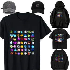 Blox Fruits All Fruit T-Shirt，Casual Short Sleeve Crew Neck T-shirt for Spring, Fashion Women's Top for Daily Wear，Sweatshirt, Hoodie，Unisex，For children