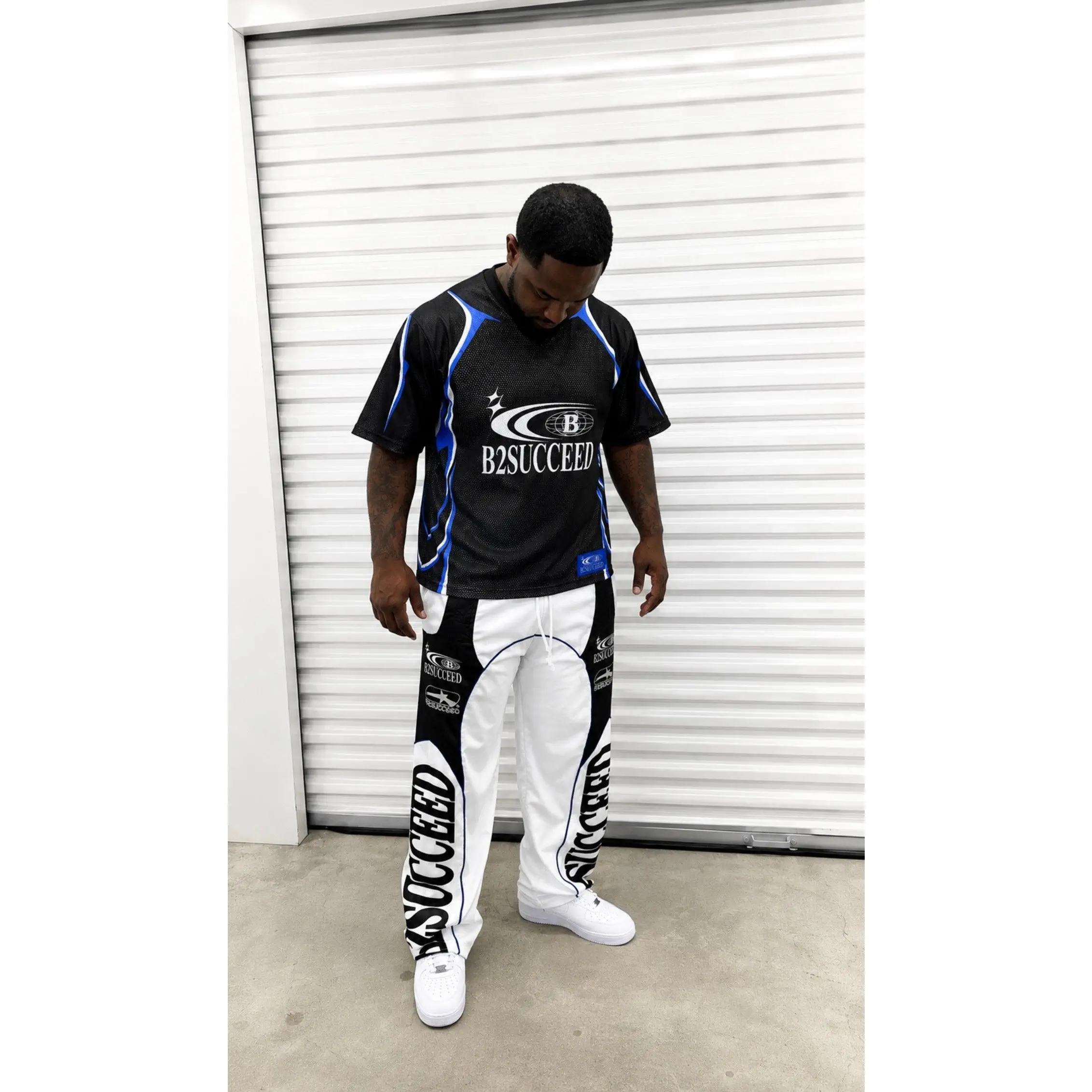 Believe2Succeed “Blue Wave” Jersey & Track Pants Set