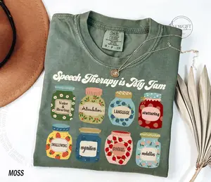 Speech Therapy Is My Jam Shirt – Cute SLP Gift Tee for Speech Language Pathologists & SLPA"