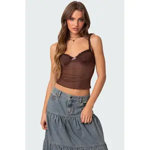 Mercy Sheer Mesh Bra Top