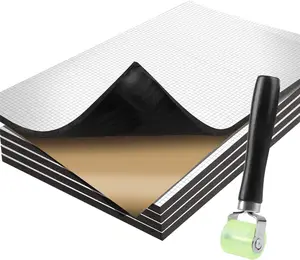 30 Pieces Car Heat Sound Deadening Insulation Mat - 276 Mil 32Sqft Automobile Sound Deadening & Heat Insulation Material for Auto Hood Engine Roof Door and Trunk Vehicle , Aluminum Foil Finish