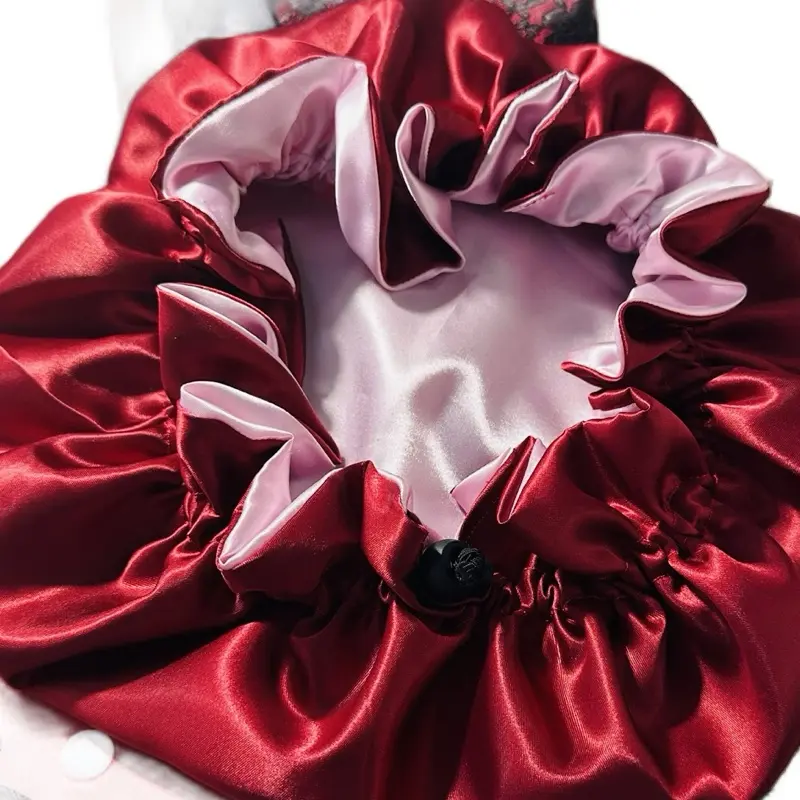 Ms Make It Luxury Silky Satin Bonnet Collection - Premium Double Sleep Cap, Large Satin Bonnet , Adjustable Fit Soft Comfortable Hair Protection Cap for Haircare Seals in moisture protect styles