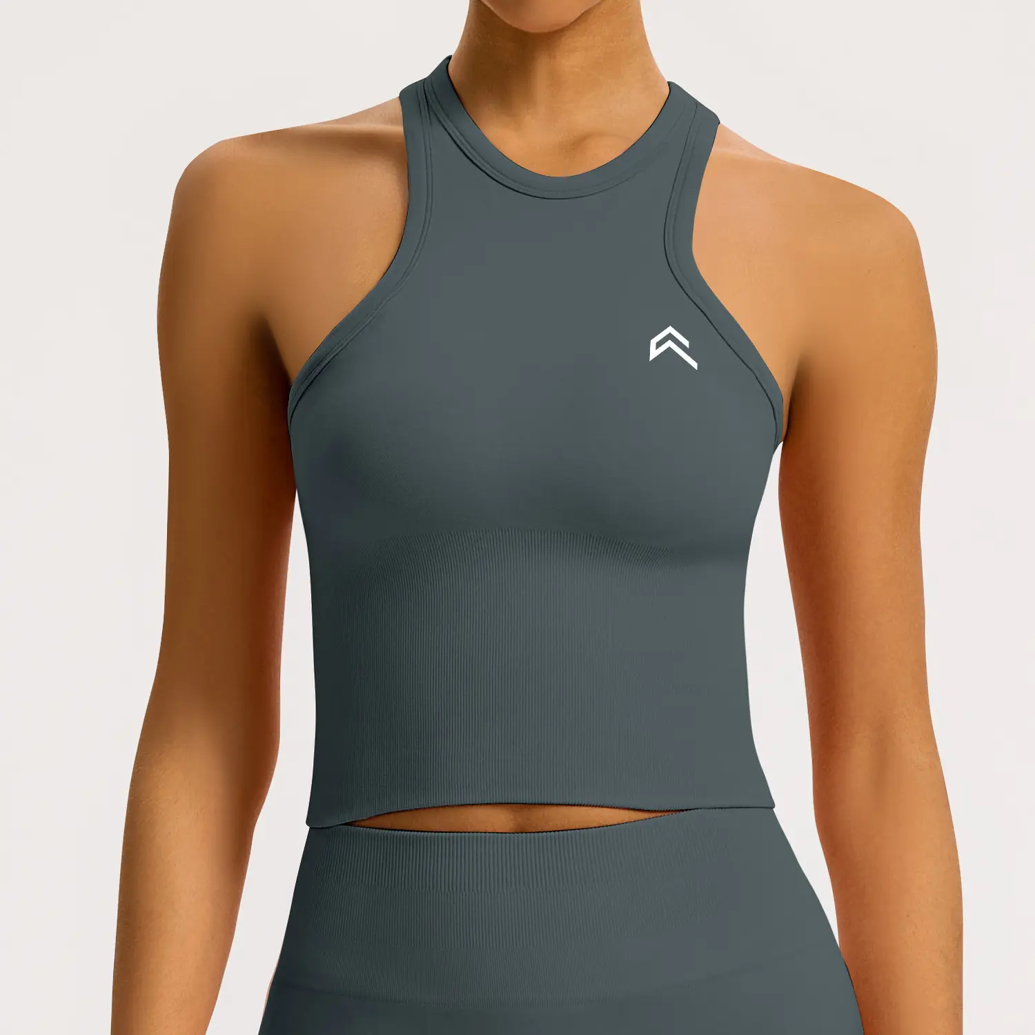 Oner Women's (Female) Seamless High-Support Backless Sports Vest - Short Length, Moisture-Wicking, Quick-Dry, Slim-Fit Yoga Running Fitness Camisole with Standard Sizes