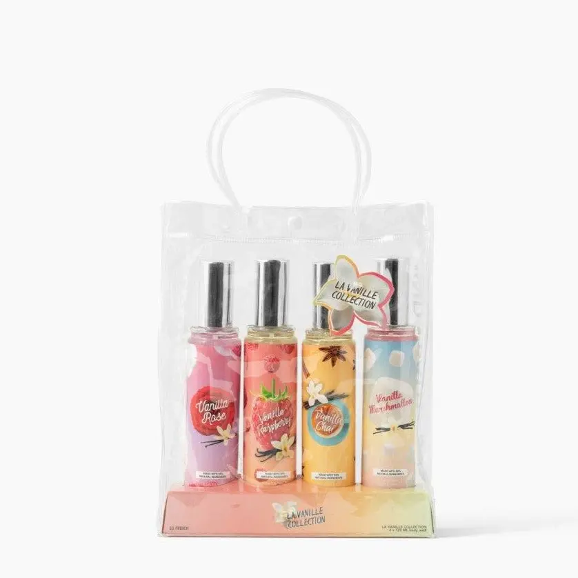Vanille 4-Piece Body Mist Sampler Set for Women Vanille 4-Piece Body Mist Sampler Set for Women