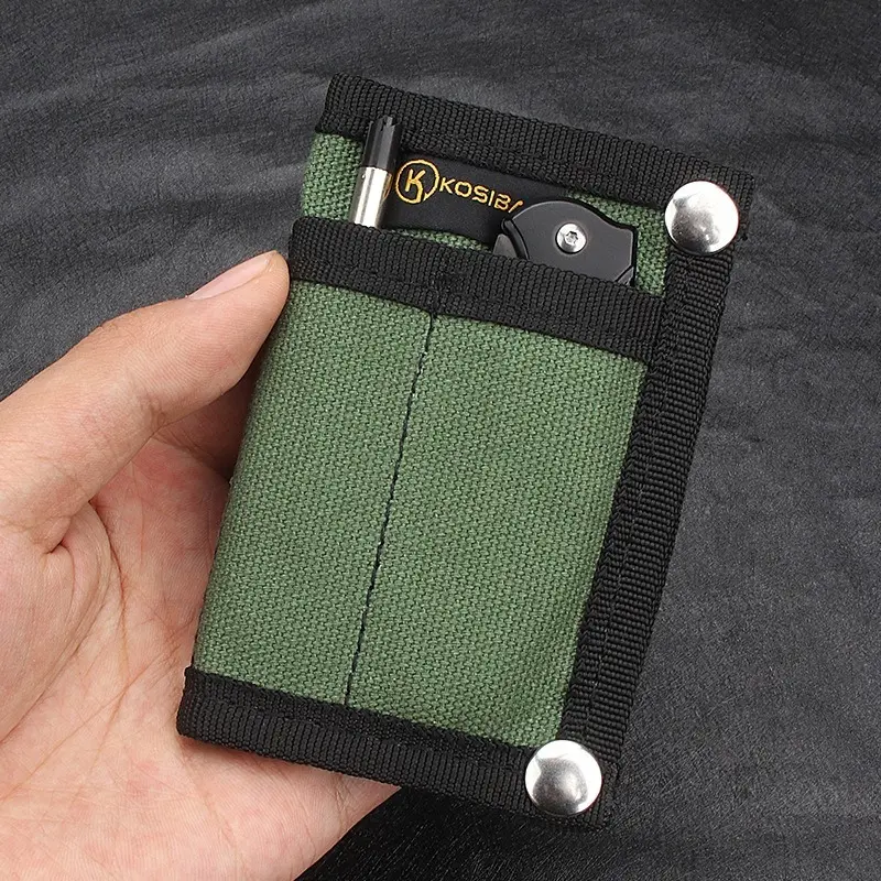 Canvas Tactical EDC Tool Storage Bag Portable Multi-Functional Coin Card Holder Mini EDC Tool Organizer Viral Mini-EDC Organizer Pouch: Tidy, Tactical, And Game-Changing For Daily Carry! Tool Kit