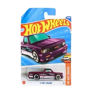 Hot Wheels '91 GMC Syclone Purple Die-Cast Car Model 16/250 New Hot Trucks Series Collectible Toy