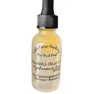 Serum for the face. Mandelic Acid + Hyaluronic Acid Serum for dark spots, acne + anti aging benefits Skincare Skin Repair