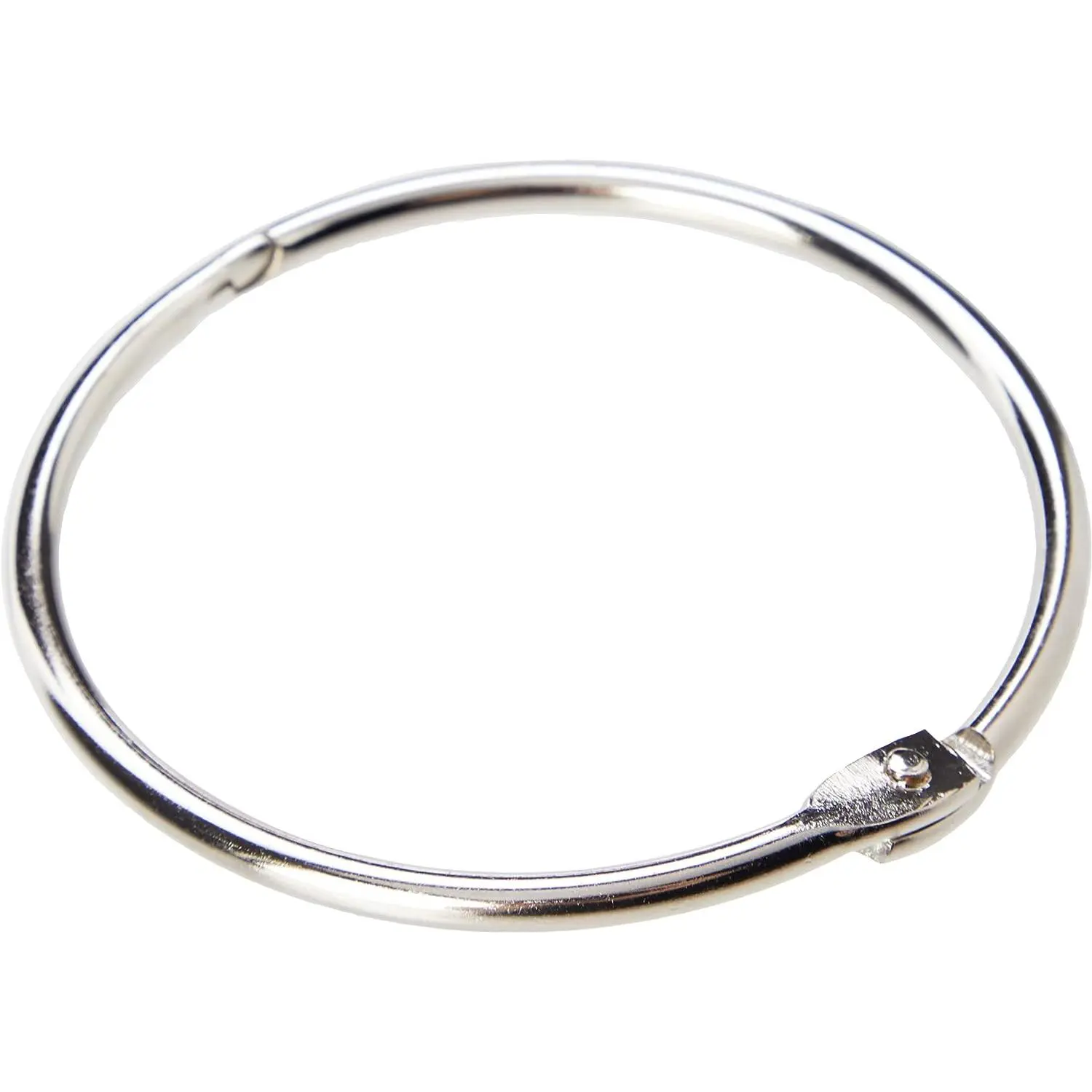 1.5"(38mm) Snap Closure Loose Leaf Binder Rings/Paper Rings/Book Rings - notebook ring, album ring, large clip, heavy duty steel flashcard ring clips, metal o rings for index cards, binding rings