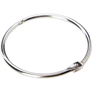 1.5"(38mm) Snap Closure Loose Leaf Binder Rings/Paper Rings/Book Rings - notebook ring, album ring, large clip, heavy duty steel flashcard ring clips, metal o rings for index cards, binding rings