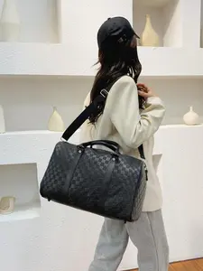 Large capacity Lightweight Weekender Bag Travel Duffel Bag for Women Men Overnight with Toiletry Bag Traveling Handbag for Gym Holiday