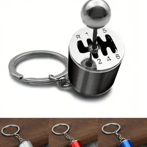 1pc Men's Car Parts Model Gearbox Keychain, Mini Shifter Key Ring, Cool Car Shift Lever Keychain, Car Key Accessories, Gift for Boyfriend