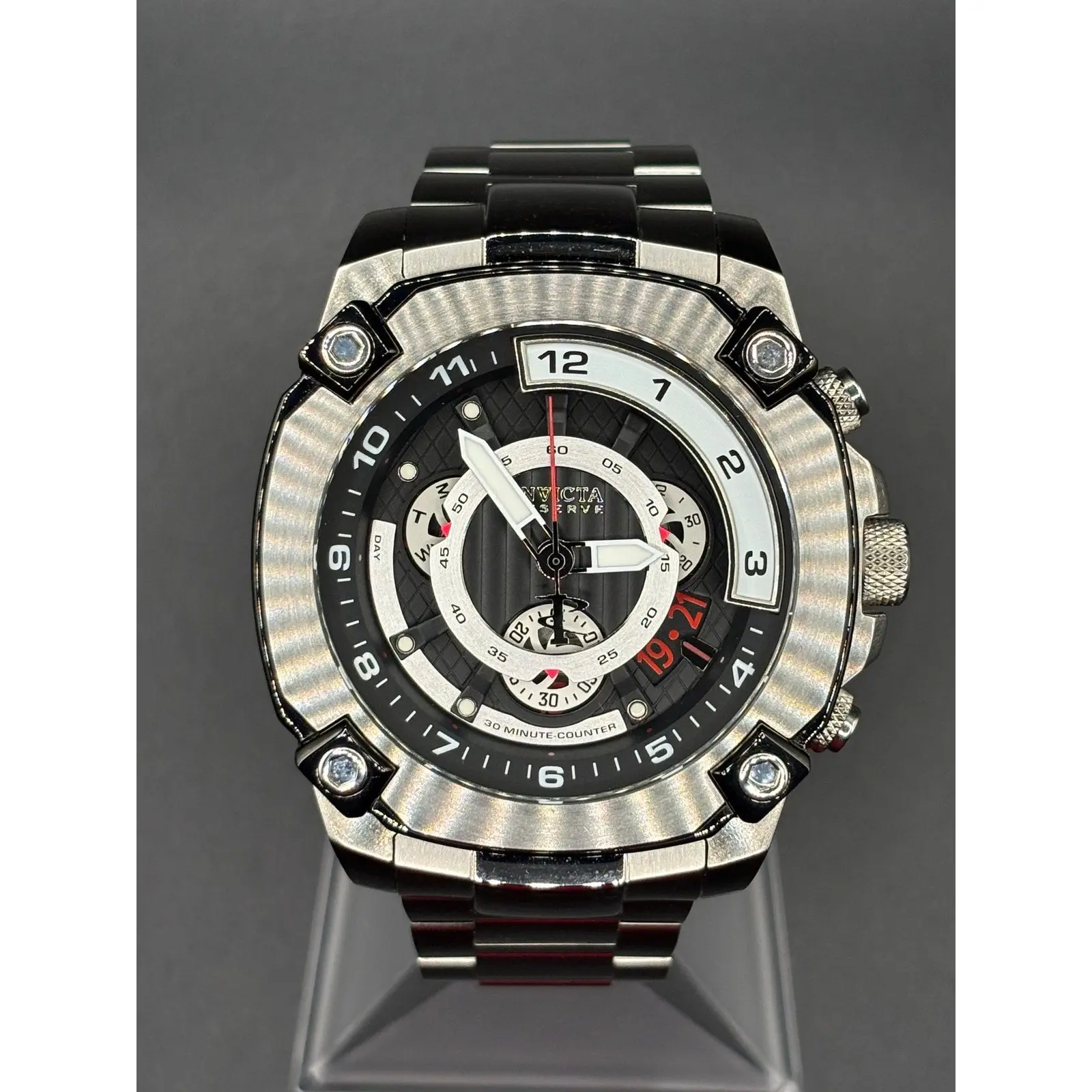 Invicta Reserve Octane 27049 Swiss Movement Chronograph 50mm Steel Watch