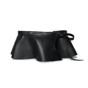 JET FAUX LEATHER PEPLUM BELT