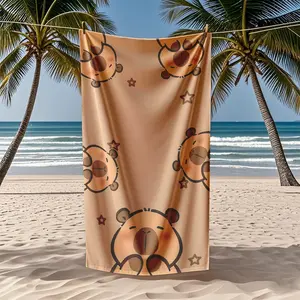 High-Quality Absorbent Beach Towel, Superfine Fiber Sand-Resistant Lightweight Towel, Perfect for Adults, Pool, Yoga, Fitness, Camping