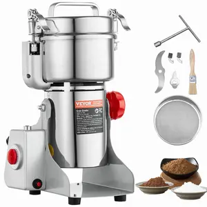 Spring new arrivals 500g Electric Grain Mill Grinder, High Speed 2000W Commercial Spice Grinders, Stainless Steel Pulverizer Powder Machine, for Dry Grains Spices Cereals Coffee Corn Pepper, Swing Type