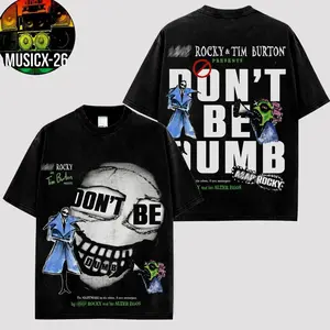 Rocky - Don't Be Dumb Merch For Asap Mob Fans High-quality Cotton T-Shirt, Rakim Mayers Fan Shirt Hip-Hop Shirt, Don't Be Dumb Tour Merch, Gift For Flacko Rap Fan Graphic Tee 7G6