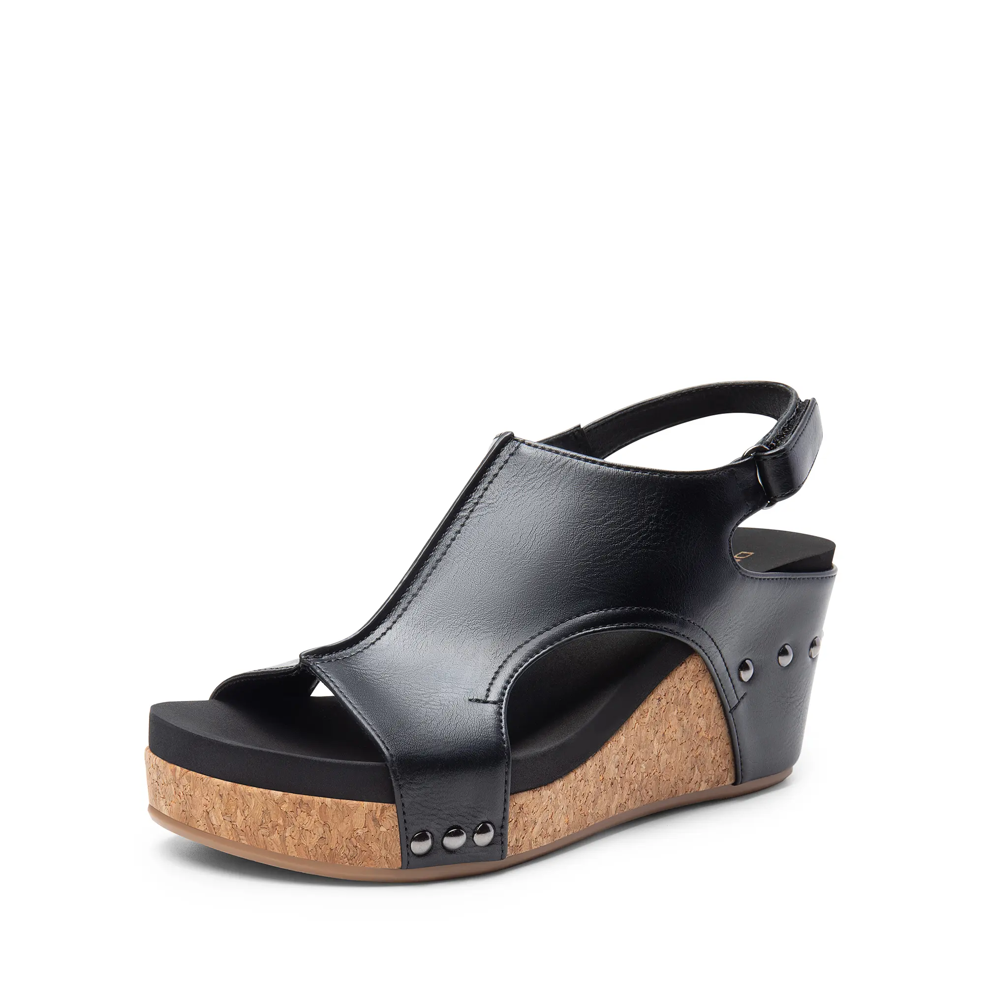 DREAM PAIRS Women's Heeled Platform Wedge Shoes - Peep-Toe Cork Footwear with Soft Comfort, Elegant Design for Casual-Dressy Summer All-Day Lightweight Wear, Shoe