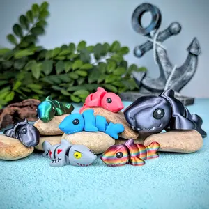 Shark Fidget, Stress Relief Toys, Shark, Articulated Animal, Fidget Toy, Baby Shark, Marine Biology Gift, Zombie Sharks, Birthday Gift Bags, Gifts for Him,