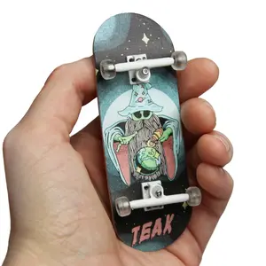 34mm Prolific Gen2 Fingerboard Complete - "Mystic Glow" Graphic - Gen2 Prodigy Trucks + Pro Duro Bubble Bushings