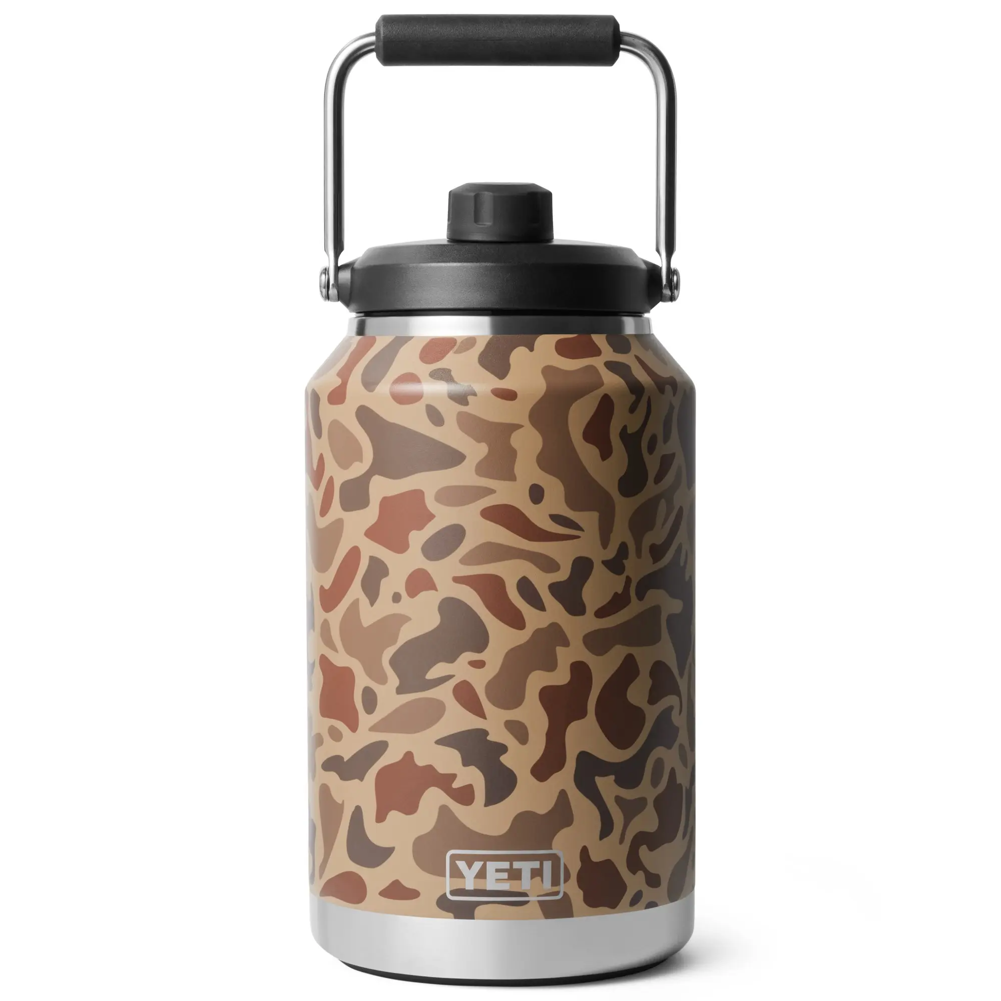 Rambler 2.0 One-Gallon Jug 128 fl oz Insulated Jug Keeps Water Ice-Cold All Day Coffee Hot 100% Leakproof Camo Design
