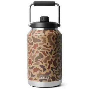 Rambler 2.0 One-Gallon Jug 128 fl oz Insulated Jug Keeps Water Ice-Cold All Day Coffee Hot 100% Leakproof Camo Design