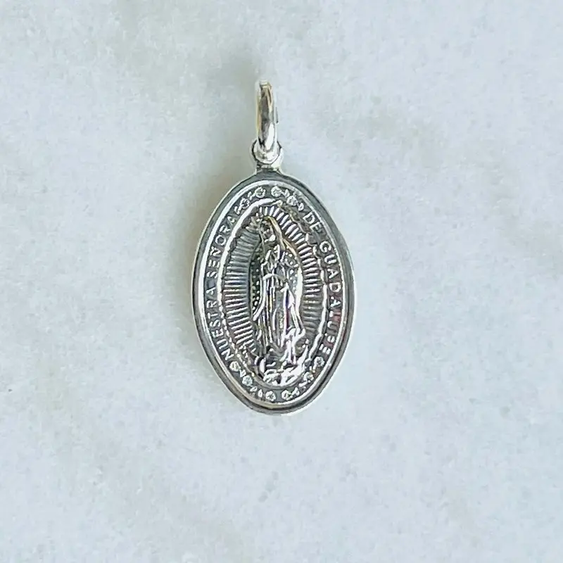 Medalla Ovalada de la Virgen de Guadalupe - 2” Authentic Religious Pendant for Faithful Wearers