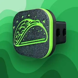 Green Taco 2" Tow Hitch Receiver Hidden Key Cover