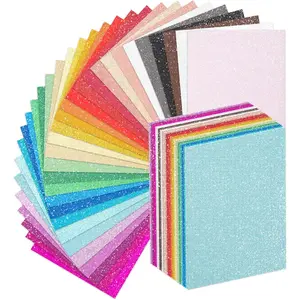 30 Pack Glitter Cardstock Paper Sheets, 30 Colors 12x8inch Shimmering Paper 250gsm/92lb For Arts and Crafts, Decorative, Weddings & Birthdays Invitations, Scrapbook Supplies