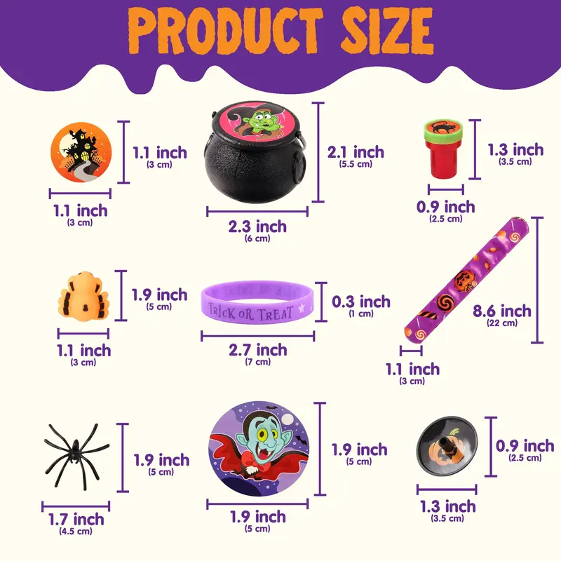 144 Pcs Halloween Toy Gifts for Kids, 24 Packs Prefilled Mini Pumpkin Buckets for Kids Halloween Party Favors Trick or Treat 144Pcs Witch's Jar (24 Packs) 144 Pcs Halloween Toy Gifts for Kids, 24 Packs Prefilled Mini Pumpkin Buckets for Kids Halloween Party Favors Trick or Treat 144Pcs Witch's Jar (24 Packs)