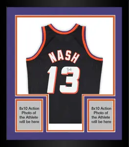 Framed Steve Nash Phoenix Suns Autographed Mitchell & Ness Black 1996-97 Swingman Jersey - Fanatics Authentic Certified