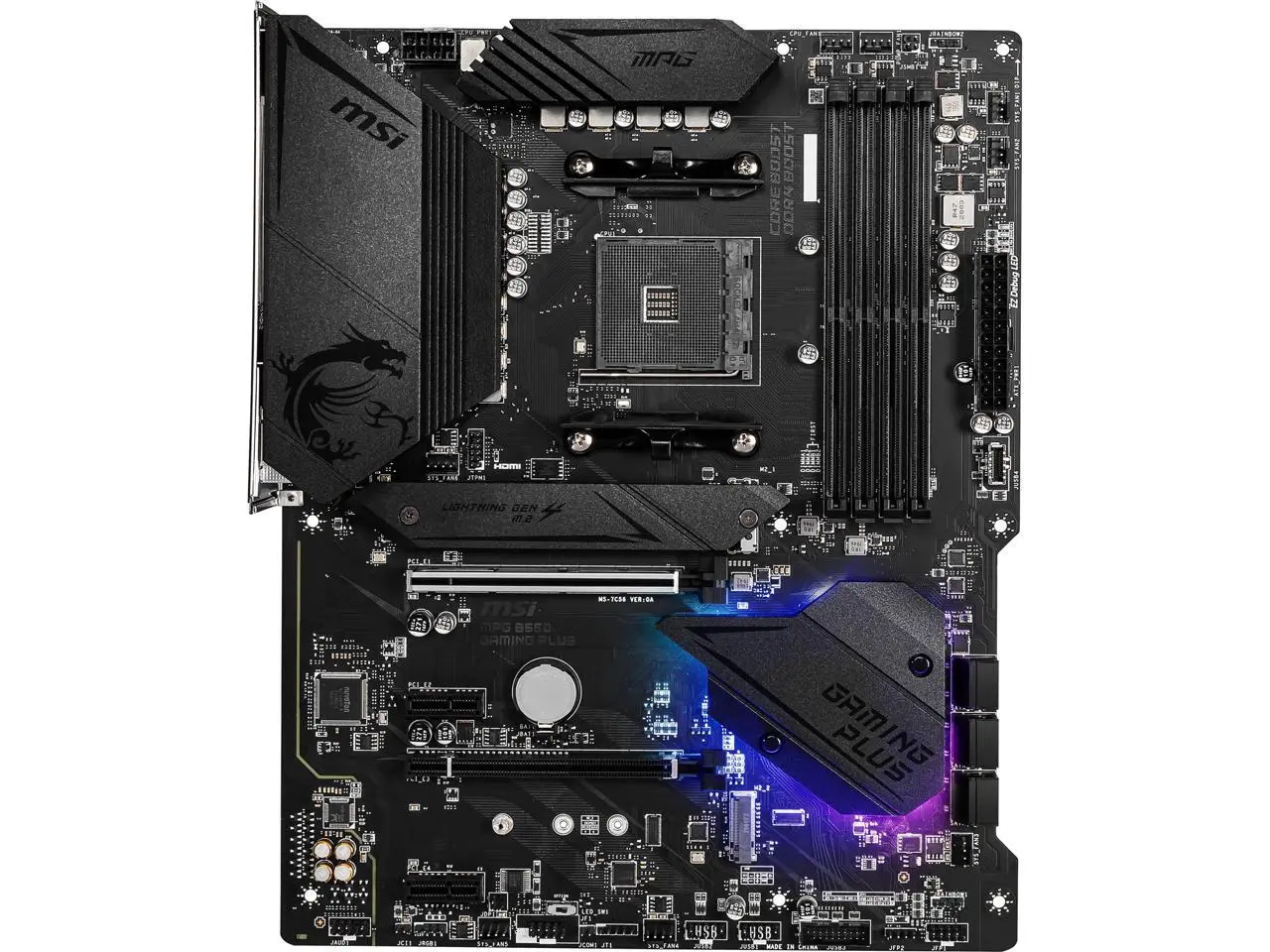 MSI MPG B550 GAMING PLUS AM4 AMD B550 USB 3.0 ATX AMD Motherboard