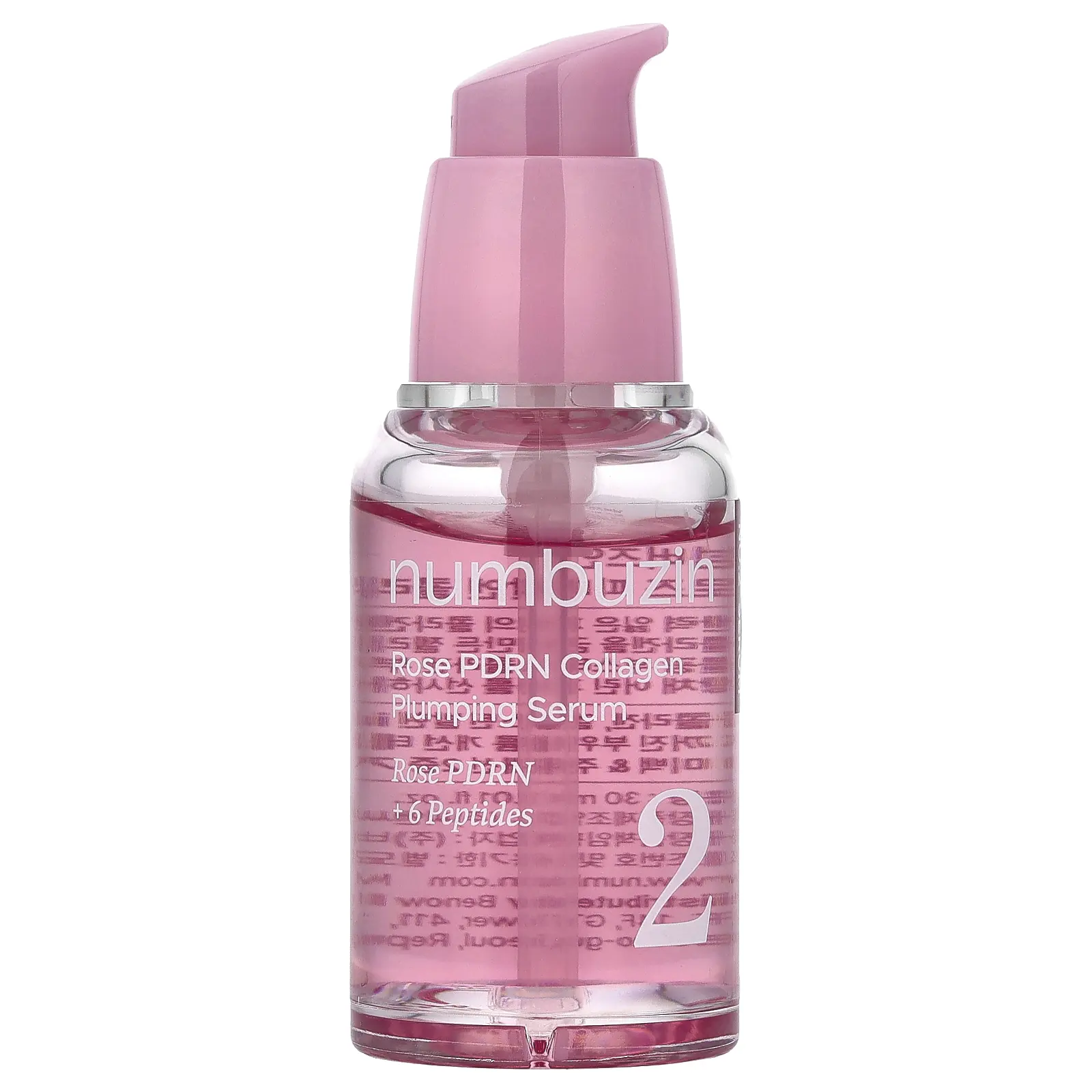 Numbuzin No.2 Rose PDRN Collagen Plumping Serum, 1.01 fl oz (30 ml)