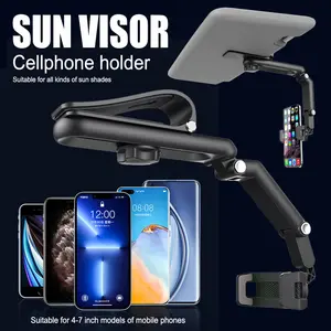 Car Phone Holder Sun Visor Navigation Bracket, Multi-Functional Car Mount Stand, Durable Vehicle Accessory for Safe Driving, Car Cellphone Mount, Adjustable Holder, Multifunctional Car Accessories