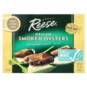 Reese Medium Smoked Oysters, 3.7 oz (105 g)