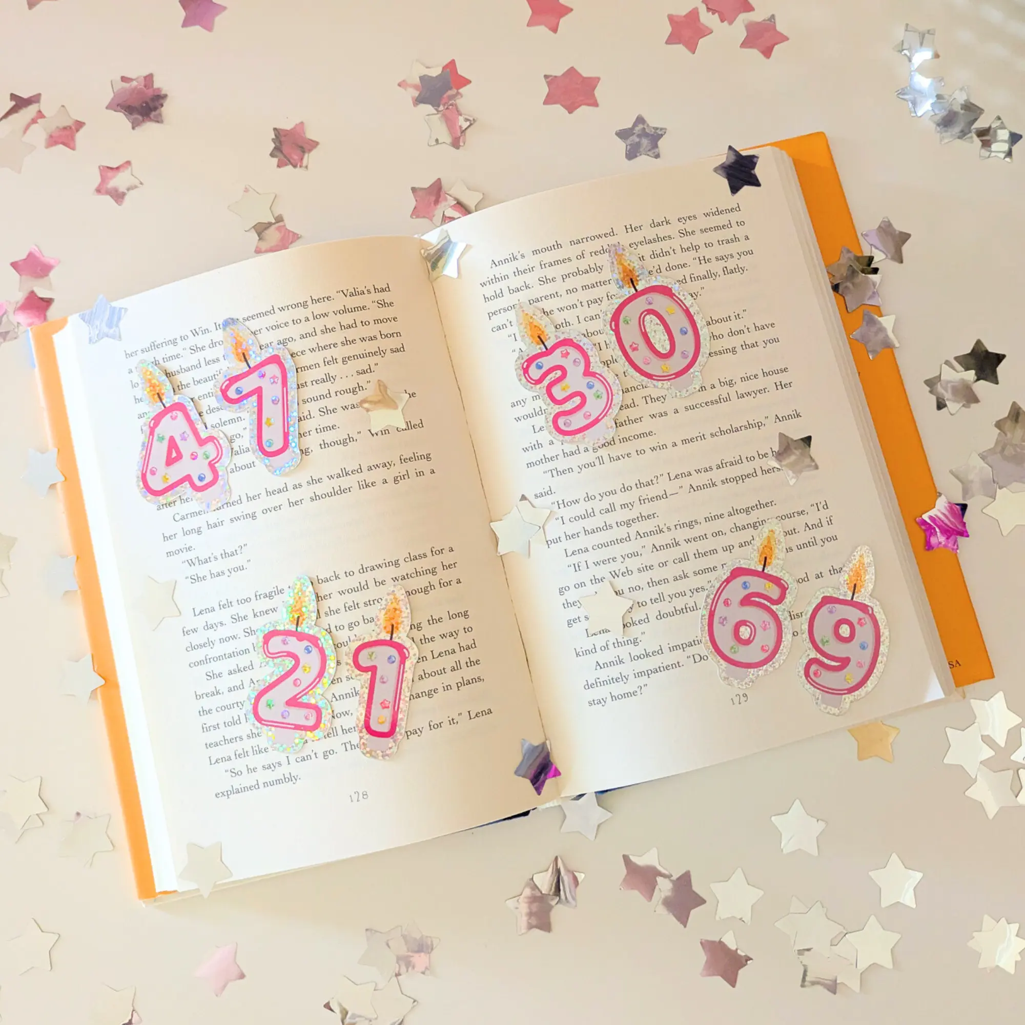 birthday candle stickers