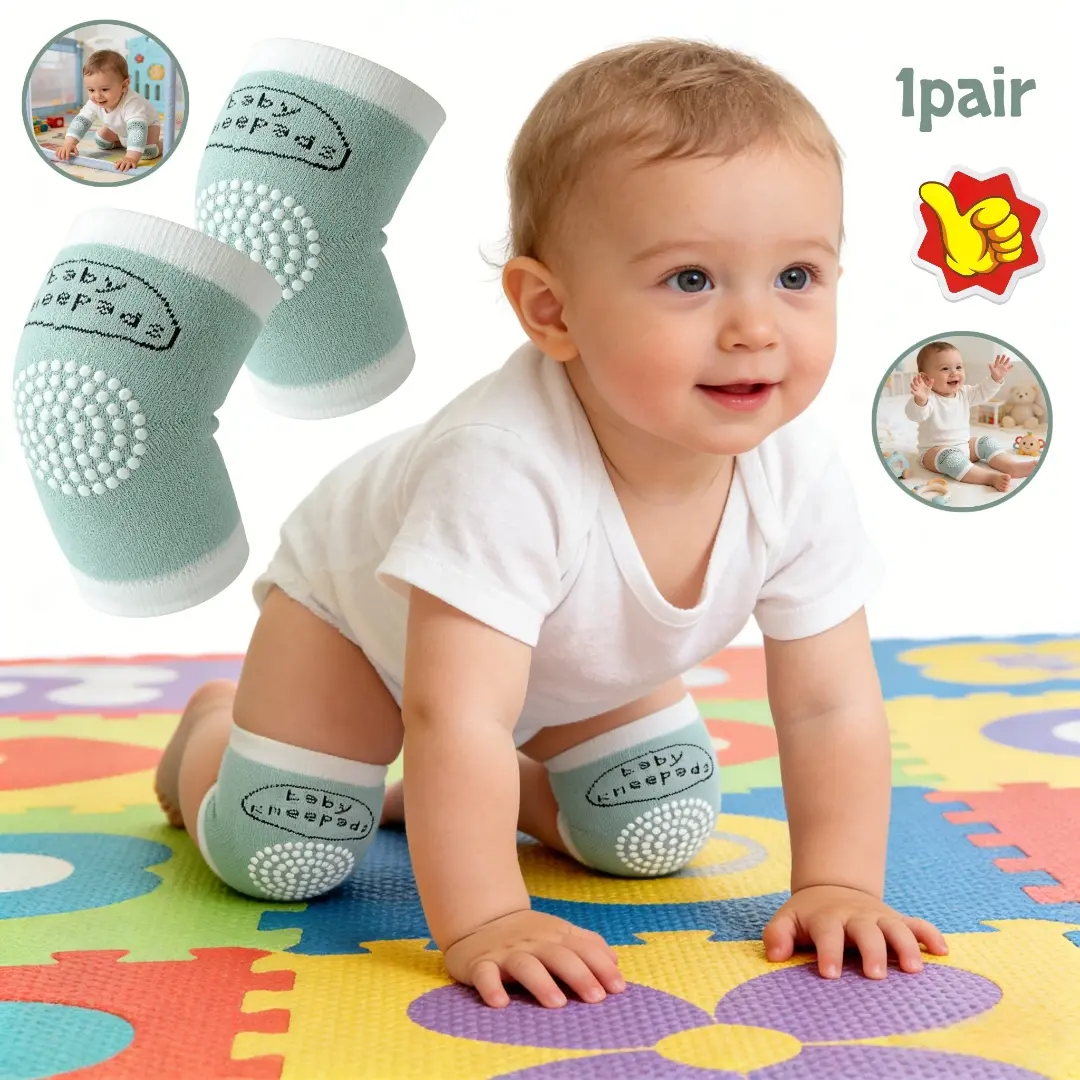 1 Pair of Children's Knee Pads for Crawling, Infant Boys' and Girls' Elbow Pads for Leg Protection While Learning to Walk