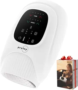 Hand Massager with Heat and Compression, Hand Massage with 2 Vibration 6 Modes 6 Intensities, Cordless Hand Massager for Arthritis and Carpal Tunnel Relief, Gifts for Women Men, White