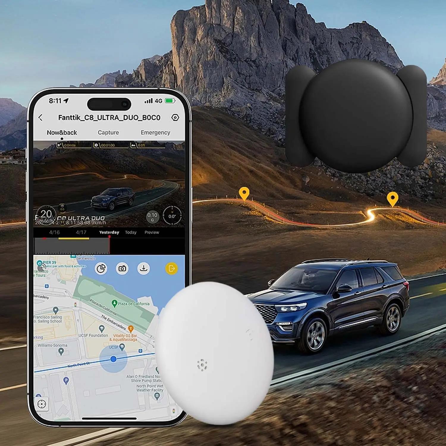 RV Travel Guardian: RV Tracker, Accurate Positioning, Theft & Loss Protection, Intelligent Alarm, Multiple Device Support, Real-Time Surveillance, Enh